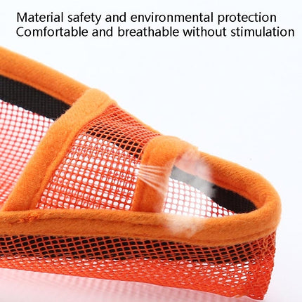 Dog Mouth Cover Anti-Bite Mesh Dog Mouth Cover Medium And Large Dogs Anti-Drop Mask S(Orange)-garmade.com