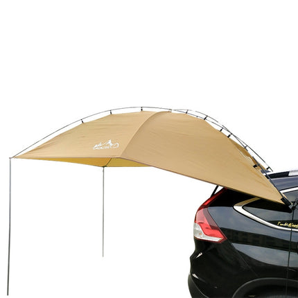 LADUTA Outdoor Self-Driving Tour Barbecue Camping Car Side Tent Car Tail Extension Tent Supplies(Painted Silver)-garmade.com