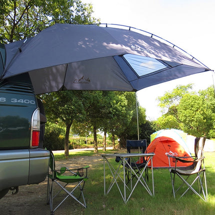 LADUTA Outdoor Self-Driving Tour Barbecue Camping Car Side Tent Car Tail Extension Tent Supplies(Grey Blue)-garmade.com