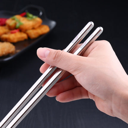 1 Pair Extended Chopsticks Stainless Steel Non-Slip Anti-Scalding Long Chopsticks Noodle Chopsticks Hot Pot Chopsticks-garmade.com