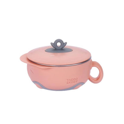 SSGP Stainless Steel Children Complementary Food Insulation Tableware, Specification: Rice Bowl (Orange)-garmade.com