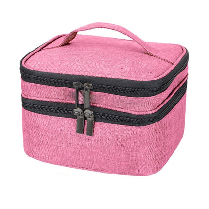 Sponge Liner Cosmetic Storage Box Portable Storage Box(Pink)-garmade.com