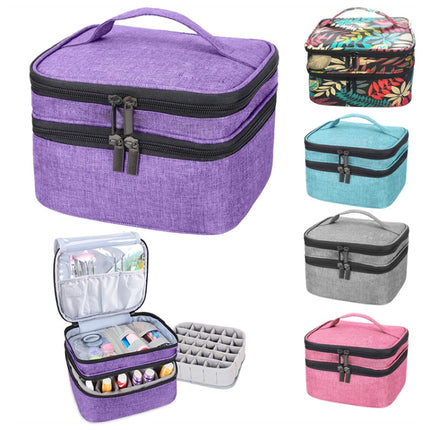 Sponge Liner Cosmetic Storage Box Portable Storage Box(Violet)-garmade.com