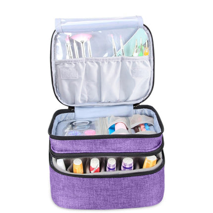 Sponge Liner Cosmetic Storage Box Portable Storage Box(Sky Blue)-garmade.com