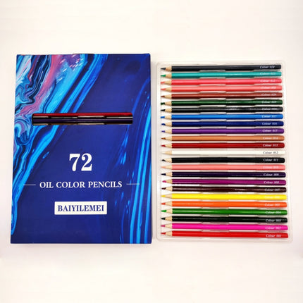 72-color Student Drawing Colored Pencil Full English Version Set-garmade.com