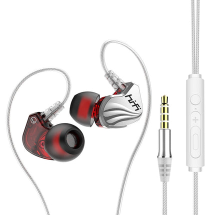 In-Ear Earphone Bass Mobile Phone Game Sports Wired Headset(Silver)-garmade.com