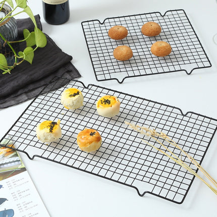 2 PCS Household Kitchen Cold Rack Bread Cake Biscuit Cooling Rack Cold Net, Specification: 28x25cm-garmade.com