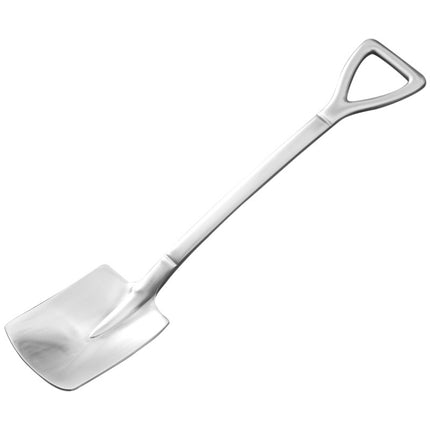 410 Stainless Steel Shovel Spoon Retro Cute Square Head Spoon-garmade.com