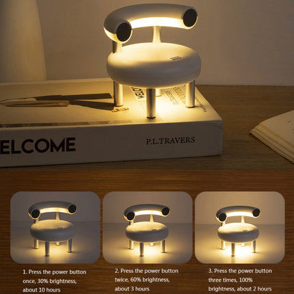 AD-01 LED Chair Eye Protection Night Light Mobile Phone Holder Bedroom Bedside Learning Light(Light Green)-garmade.com