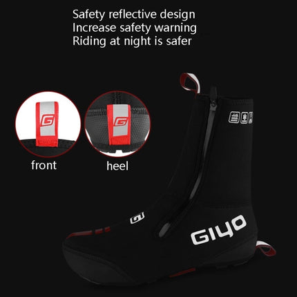 GIYO Bicycle Riding Shoes Cover Windproof And Waterproof Outdoor Riding Thick Shoe Cover, Size: L(GUXT-02H)-garmade.com