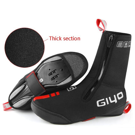 GIYO Bicycle Riding Shoes Cover Windproof And Waterproof Outdoor Riding Thick Shoe Cover, Size: XXXL(GUXT-02H)-garmade.com