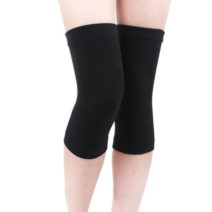 2 Pairs Thin Nylon Stockings Joint Warmth Sports Knee Pads, Specification: XL (Black)-garmade.com