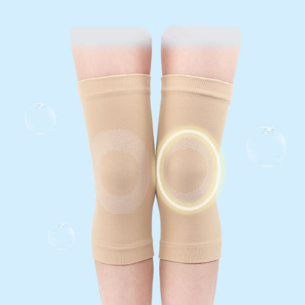 2 Pairs Thin Nylon Stockings Joint Warmth Sports Knee Pads, Specification: XL (Gray)-garmade.com