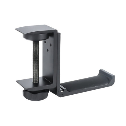 Headphone Bracket Internet Cafe Monitor Earphone Hanger Desktop Earphone Display Stand, Colour: Lock Clip Type (Black)-garmade.com