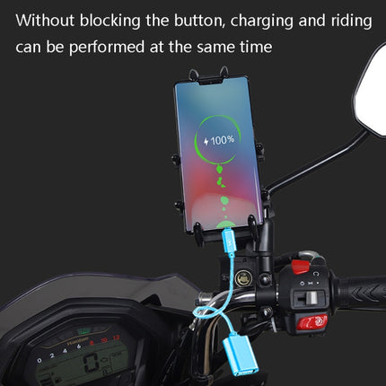 Motorcycle Multi-Function Mobile Phone Holder Adjustable Universal Locomotive Riding Anti-Shake Fixed Equipment(All-rounder U-shape)-garmade.com