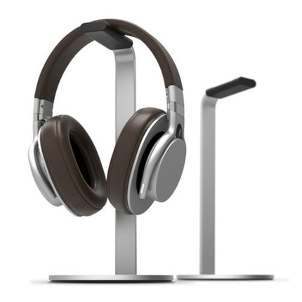 Aluminum Alloy Headphone Holder H-Stand Headphone Display Stand Headphone Storage Rack(Silver)-garmade.com