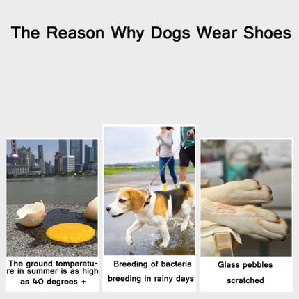 JML Pet Sports Shoes Non-Slip Wear-Resistant Comfortable Breathable Dog Shoes, Size: 1(Red)-garmade.com