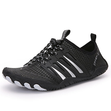Outdoor Sports Hiking Shoes Antiskid Fishing Wading Shoes Lovers Beach Shoes, Size: 36(Black)-garmade.com