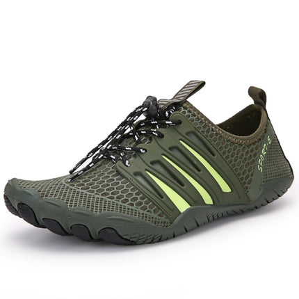 Outdoor Sports Hiking Shoes Antiskid Fishing Wading Shoes Lovers Beach Shoes, Size: 36(Army Green)-garmade.com