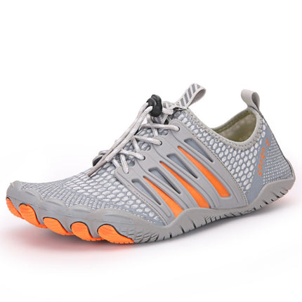 Outdoor Sports Hiking Shoes Antiskid Fishing Wading Shoes Lovers Beach Shoes, Size: 37(Gray)-garmade.com