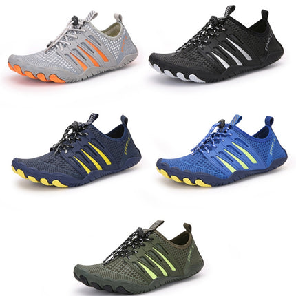 Outdoor Sports Hiking Shoes Antiskid Fishing Wading Shoes Lovers Beach Shoes, Size: 37(Gray)-garmade.com