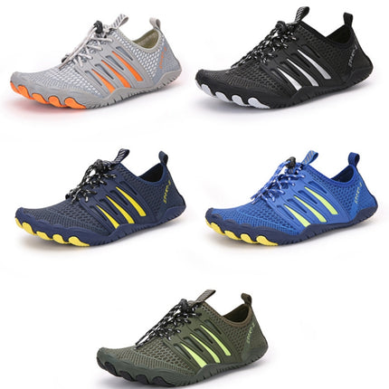 Outdoor Sports Hiking Shoes Antiskid Fishing Wading Shoes Lovers Beach Shoes, Size: 44(Black)-garmade.com