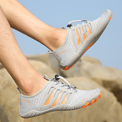 Outdoor Sports Hiking Shoes Antiskid Fishing Wading Shoes Lovers Beach Shoes, Size: 46(Gray)-garmade.com