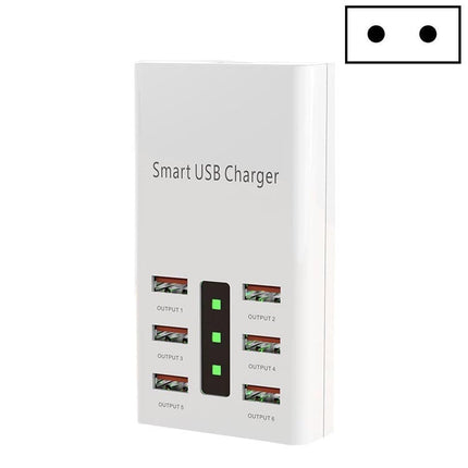 30W 2A Multi-Function 6-Port Charging Socket Universal Smart Phone And Tablet USB Charger(EU Plug)-garmade.com