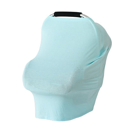 Multifunctional Cotton Nursing Towel Safety Seat Cushion Stroller Cover(Light Blue)-garmade.com