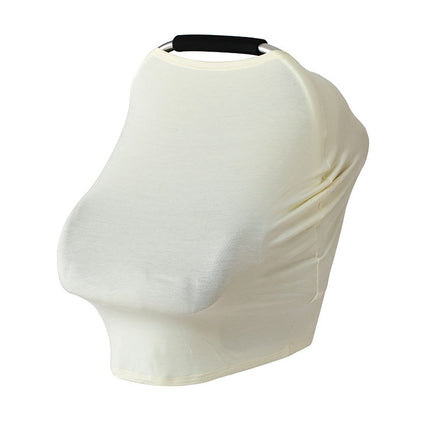 Multifunctional Cotton Nursing Towel Safety Seat Cushion Stroller Cover(Light Yellow)-garmade.com