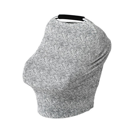 Multifunctional Cotton Nursing Towel Safety Seat Cushion Stroller Cover(Auspicious Cloud)-garmade.com