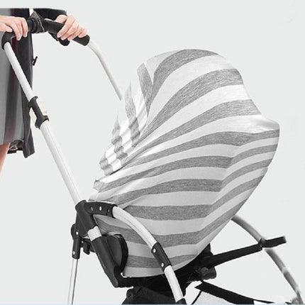Multifunctional Cotton Nursing Towel Safety Seat Cushion Stroller Cover(Feather)-garmade.com