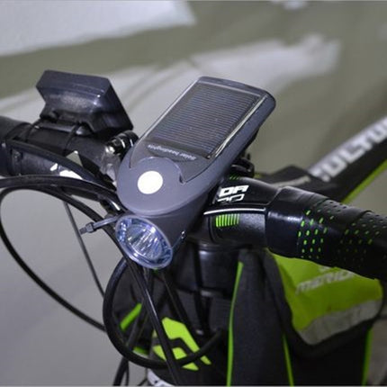 Night Riding Bicycle Light Headlight USB Charging Riding Glare Flashlight(Black)-garmade.com