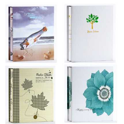 6 Inch 200 Sheets Photo Albums Interstitial Boxed Large Capacity Family Photo Album (Maple Leaf)-garmade.com