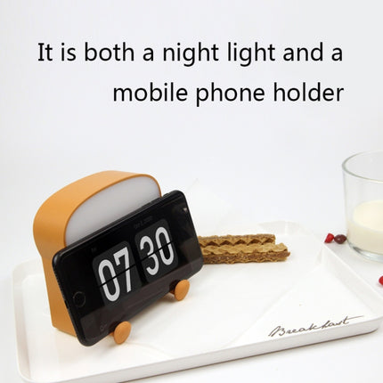 F-L-01 Toast Bread Night Light With Mobile Phone Holder Children Bedroom Timing Sleep Light(Snooze)-garmade.com