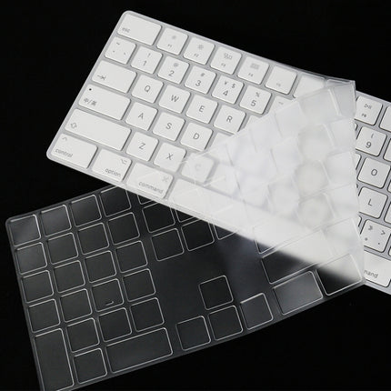 T17606 Computer Keyboard Film Transparent TPU Nano Long Keyboard Protective Film For iMac 2017 Magic Keyboard(with Number Model)-garmade.com