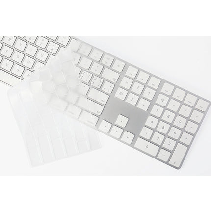 T17606 Computer Keyboard Film Transparent TPU Nano Long Keyboard Protective Film For iMac 2017 Magic Keyboard(with Number Model)-garmade.com