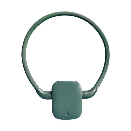 G1 USB Portable Sports Hanging Neck Fan(Dark Green)-garmade.com