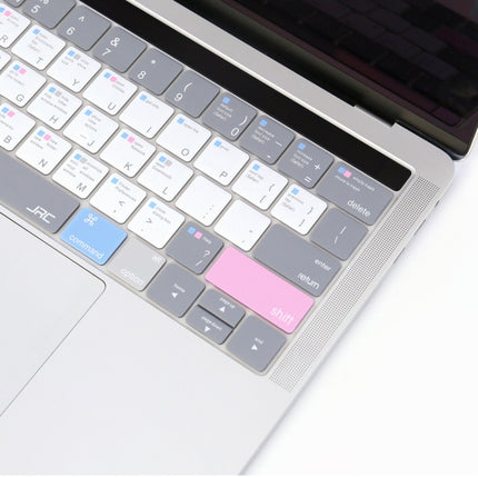 JRC English Version Colored Silicone Laptop Keyboard Protective Film For MacBook Air 13.3 inch A1369 & A1466(Soothing Color)-garmade.com