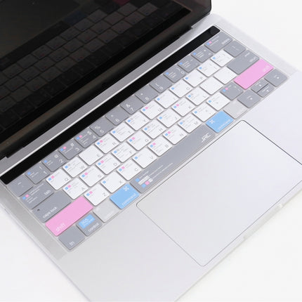 JRC English Version Colored Silicone Laptop Keyboard Protective Film For MacBook Air 13.3 inch A1369 & A1466(Soothing Color)-garmade.com