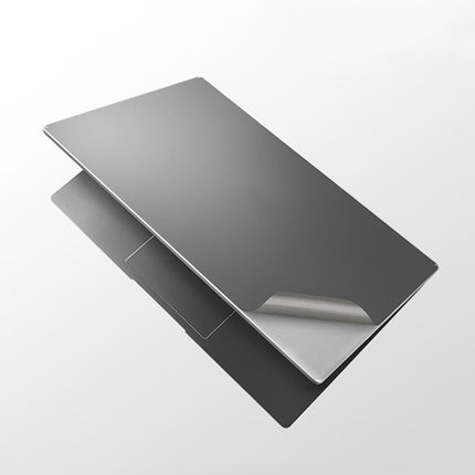 JRC 4 In 1 0.2mm Metal Texture Upper Cover Film + Bottom Cover Film + Full-Support Film + Touchpad Film Laptop Body Protective Film Sticker Set For Huawei Matebook D 14 inch (Gray)-garmade.com