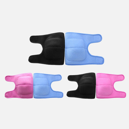 2 Pairs Children Sponge Thickened Knee Pads Sports Dancing Anti-Fall Protective Gear, Specification: M (Black)-garmade.com