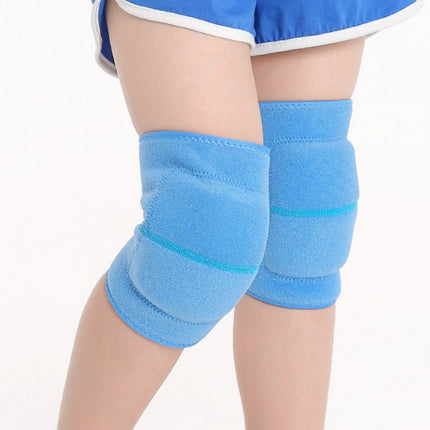 2 Pairs Children Sponge Thickened Knee Pads Sports Dancing Anti-Fall Protective Gear, Specification: S (Sky Blue)-garmade.com