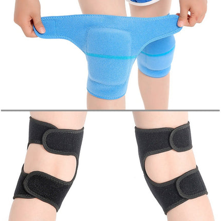 2 Pairs Children Sponge Thickened Knee Pads Sports Dancing Anti-Fall Protective Gear, Specification: S (Sky Blue)-garmade.com