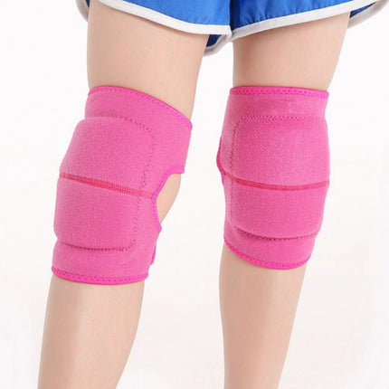 2 Pairs Children Sponge Thickened Knee Pads Sports Dancing Anti-Fall Protective Gear, Specification: M (Rose Red)-garmade.com