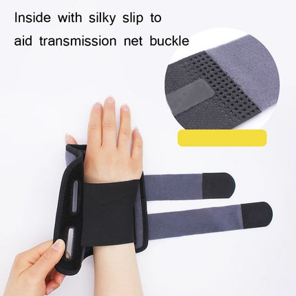 2PCS Two-Way Compression Stabilized Support Plate Wrist Brace Fracture Sprain Rehabilitation Wrist Brace, Specification: Right Hand S (Black)-garmade.com