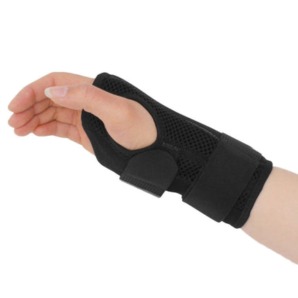 2PCS Two-Way Compression Stabilized Support Plate Wrist Brace Fracture Sprain Rehabilitation Wrist Brace, Specification: Right Hand M (Black)-garmade.com