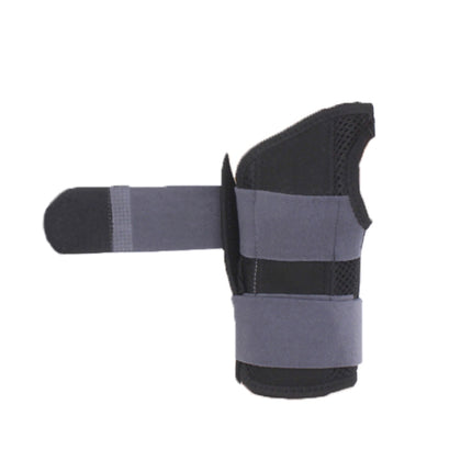 2PCS Two-Way Compression Stabilized Support Plate Wrist Brace Fracture Sprain Rehabilitation Wrist Brace, Specification: Left Hand M (Black Grey)-garmade.com