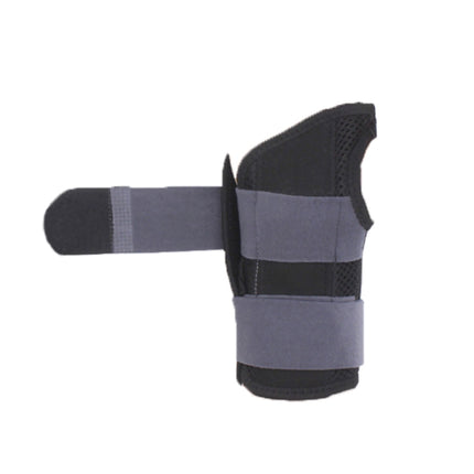 2PCS Two-Way Compression Stabilized Support Plate Wrist Brace Fracture Sprain Rehabilitation Wrist Brace, Specification: Left Hand L (Black Grey)-garmade.com