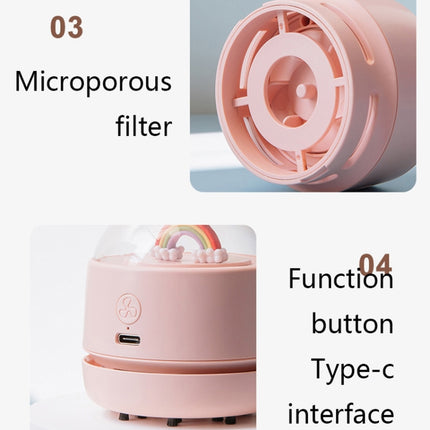 X1 Mini USB Handheld Wireless Desktop Vacuum Cleaner(Pink)-garmade.com